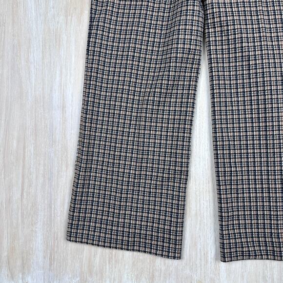 Lysse Livia Boston Glen Plaid High Waisted Preppy Cropped Pull On Pants Medium - Picture 15 of 16